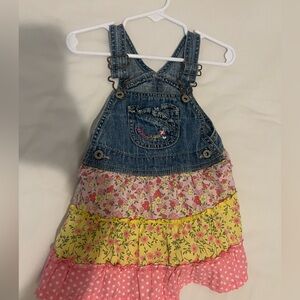 Floral Lined Denim Shorts for Toddlers oshkosh